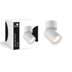D'Lite Plafond Spot Clio Blanc Inclinable| Convient pour 1x GU10