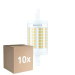Lot 10x Philips LED Linear R7s CorePro 78mm 11.5W 1521lm - 830 Blanc Chaud |Équivalent 100W