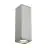 SLV Theo Up/Down Applique Murale Aluminium Gris | IP44 - Extérieur - Convient pour 2x GU10 Max. 35W - Dimmable