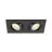 SLV New Tria 155 Spot Aluminium Noir Carré | Convient pour 2x GU10 