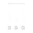 Emibig Suspension Luminaire Glam Acier Blanc | Convient pour 3x E14 - Max 10W