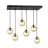 Emibig Suspension Luminaire Cosmo Acier Noir | Convient pour 6x E14 - Max 10W
