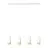Emibig Suspension Luminaire Fumiko Acier Blanc | Convient pour 4x GU10 - Max 10W