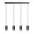 Emibig Suspension Luminaire Fumiko Acier Noir | Convient pour 4x GU10 - Max 10W