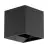 Eglo Applique Murale Calpi Aluminium Anthracite Up & Down 3.3W 340lm - 830 Blanc Chaud | IP44 