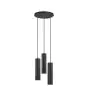 Nordlux Suspension Luminaire Tilo Métal Noir | IP20 - Convient pour 3x GU10
