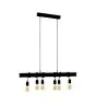 Eglo Suspension Luminaire Townshend 6 Acier Noir | IP20 - Convient pour 6x E27 
