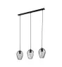 Eglo Suspension Luminaire Newtown Acier Noir | IP20 - Convient pour 3x E27 