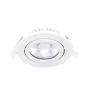 Noxion LED Inclinable Slim Spot Blanc Rond 6W 520lm 60D - 927 Blanc Très Chaud | 85mm - IP54 - Dimmable - Meilleur Rendu Des Couleurs