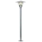 Nordlux Lønstrup 32 Lampadaire extérieur Acier et Verre Gris | 320mm - IP44 - Convient pour E27