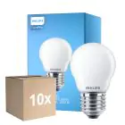 Lot 10x Philips Corepro LED Lustre E27 Boule Dépolie 6.5W 806lm - 827 Blanc Très Chaud | Équivalent 60W