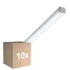 Lot 10x Philips Réglette LED Étanche Ledinaire WT060C 46W 5600lm - 840 Blanc Froid | 150cm - 1x Câblage Traversant
